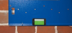 ChargeLite™ wall mounting bracket with spirit level