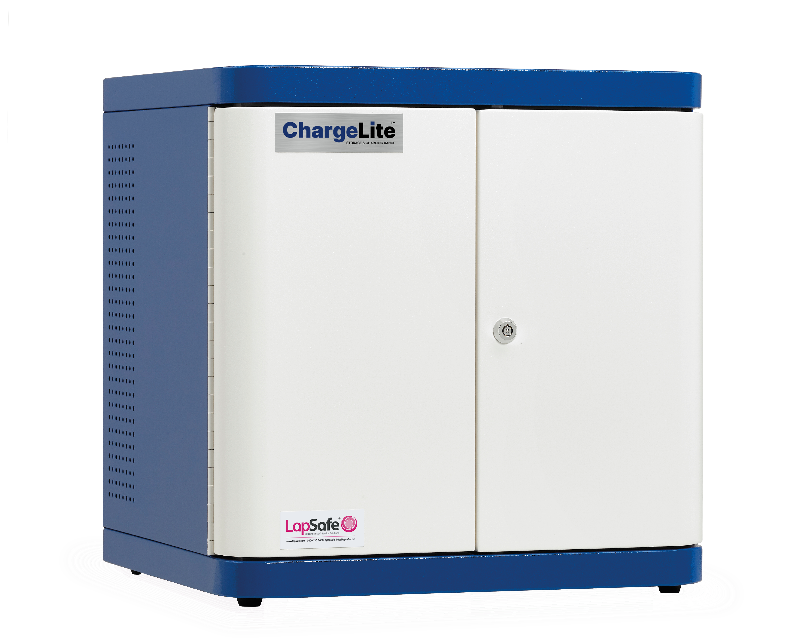 Front view of ChargeLite desk locker (AC Adapter model)