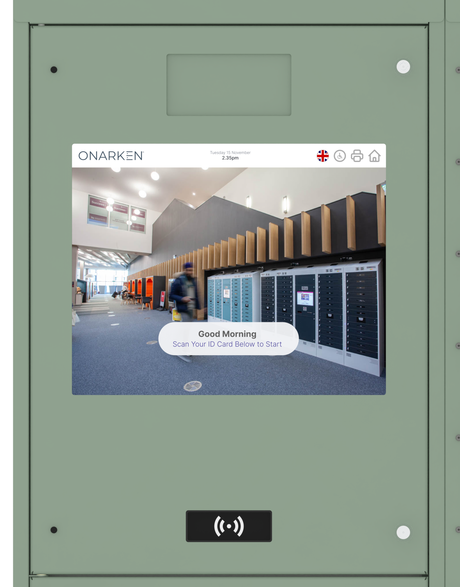 Onarken self-service software running on green consul locker