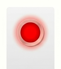 Illustration of red charge LED indicator