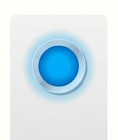 Illustration of blue charge LED indicator